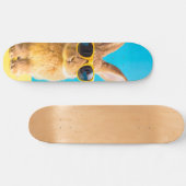 konijn met zonnebril persoonlijk skateboard (Horizontaal)