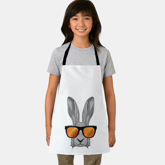 Konijn met zonnebril schort (Insitu)