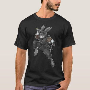 Konijn Ninja Vechtkunst T-shirt