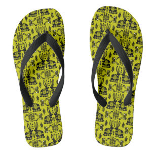 Konijn Noordse Scandinavische Volkskunst Teenslippers