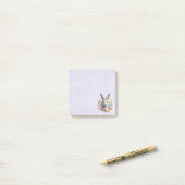 Konijn omringd door pastelbloemen Cute Post-it® Notes (Op bureau)