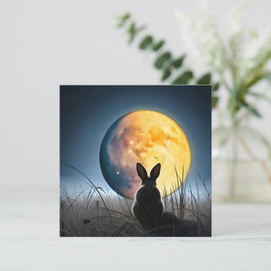 Konijn onder de maan (Staand voorkant)