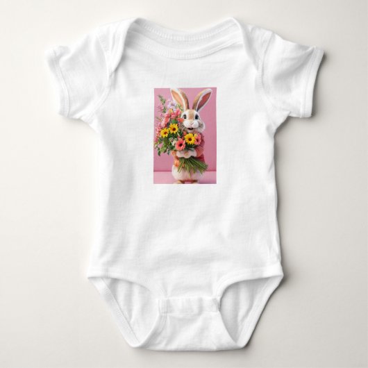 KONIJN ONTWERP BABY BODYSUIT (Voorkant)