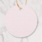 Konijn oor Purim feest', Bedankjes Labels (Achterkant)