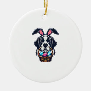 Konijn Oor Sint Bernard Honden Pasen Ei Eigenaar  Keramisch Ornament