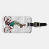 Konijn op bike 2 bagagelabel (Voorkant horizontaal)