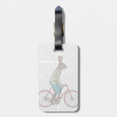 Konijn op bike 2 bagagelabel (Achterkant verticaal)
