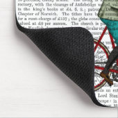 Konijn op bike 2 muismat (Hoek)