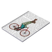 Konijn op bike 2 notitieboek (Linkerzijde)