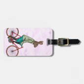Konijn op bike 3 bagagelabel (Voorkant horizontaal)