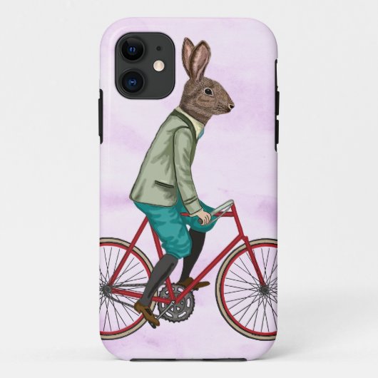 Konijn op bike 3 Case-Mate iPhone case (Achterkant)