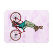 Konijn op bike 3 magneet (Horizontaal)