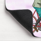 Konijn op bike 3 muismat (Hoek)