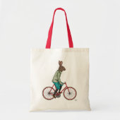 Konijn op bike 3 tote bag (Voorkant)
