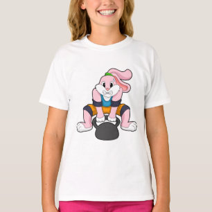 Konijn op fitness met Dumbbell.PNG T-shirt