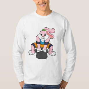 Konijn op fitness met Dumbbell.PNG T-shirt
