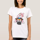 Konijn op fitness met Dumbbell.PNG T-shirt (Voorkant)