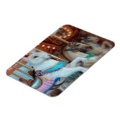 Konijn op Merry-Go-Round Magneet (Linkerzijde)