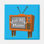 Konijn oren Retro Console TV Magneet (Voorkant)