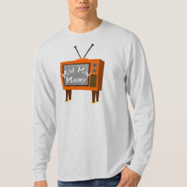 Konijn oren Retro Console TV T-shirt met lange mou
