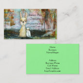 Konijn Owl Woodland Creats Daycare Babysitter Visitekaartje (Voorkant / Achterkant)