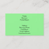 Konijn Owl Woodland Creats Daycare Babysitter Visitekaartje (Achterkant)