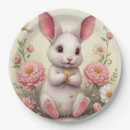 konijn papieren bordje