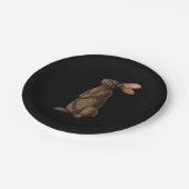 konijn papieren bordje (Gekanteld)