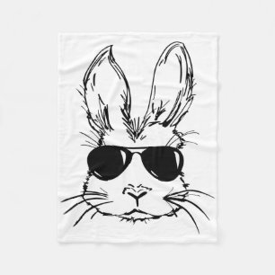 Konijn Pasen Bunny Sungles Fleece Deken