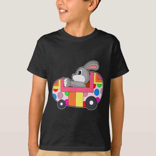 Konijn Pasen ei Auto T-shirt (Voorkant)