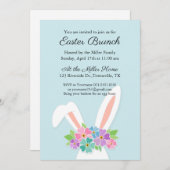 Konijn Pasen Feest Uitnodiging (Voorkant / Achterkant)