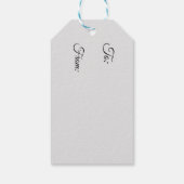 Konijn Pasen Konijn Waterverf Schattig Cadeaulabel (Achterkant)