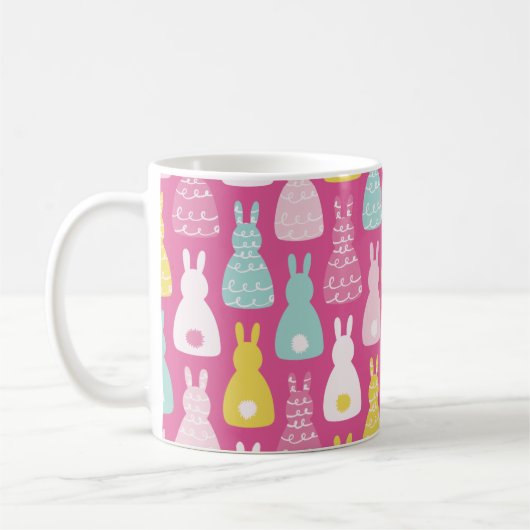 Konijn patroon Pasen Koffiemok (Links)