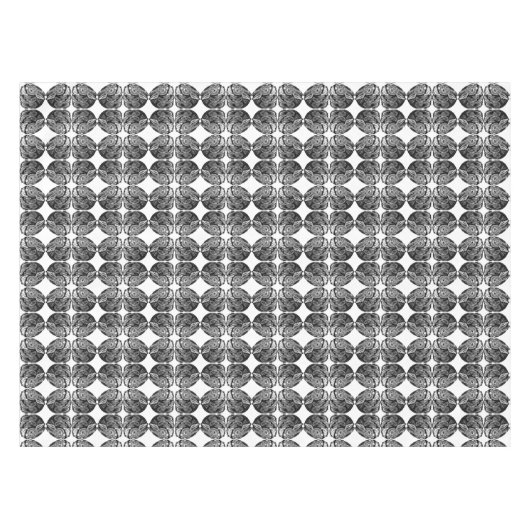 Konijn Pen & Inkt Tekening Lichtblauw Pasen Decor Tafelkleed (Voorkant (Horizontaal))