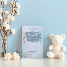 Konijn Peter 1st Birthday Uitnodiging