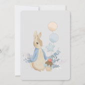Konijn Peter Baby shower Het is een jongen Kaart (Achterkant)