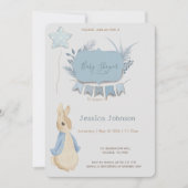 Konijn Peter Baby shower Het is een jongen Kaart (Voorkant)