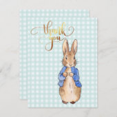 Konijn Peter Bedankkaart (Voorkant / Achterkant)