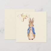 Konijn Peter Bedankkaart (Voorkant / Achterkant)