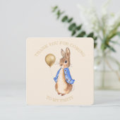 Konijn Peter Bedankt voor uw komst naar mijn feest (Staand voorkant)