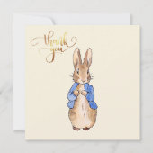 Konijn Peter Dank je wel Bedankkaart (Voorkant)