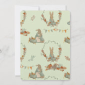 Konijn Peter herfst Kinderen Birthday Uitnodiging (Achterkant)