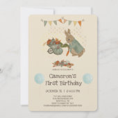 Konijn Peter herfst Kinderen Birthday Uitnodiging (Voorkant)