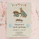 Konijn Peter herfst Kinderen Birthday Uitnodiging