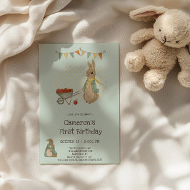 Konijn Peter herfst Kinderen Birthday Uitnodiging