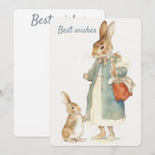Konijn Peter Moederdag kaart (Voorkant / Achterkant)