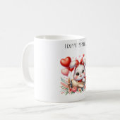 Konijn Piloot Verjaardag Koffiemok (Voorkant links)