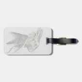 Konijn Portret Profiel Bagagelabel (Achterkant horizontaal)