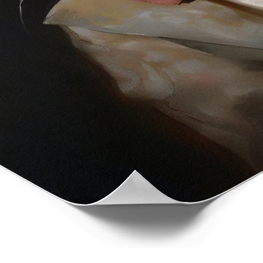 Konijn  Portret, Victoriaans Dier Poster (Hoek)