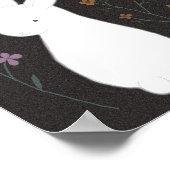 Konijn Poster Dieren Muur Kunst Bloem Tuin (Hoek)